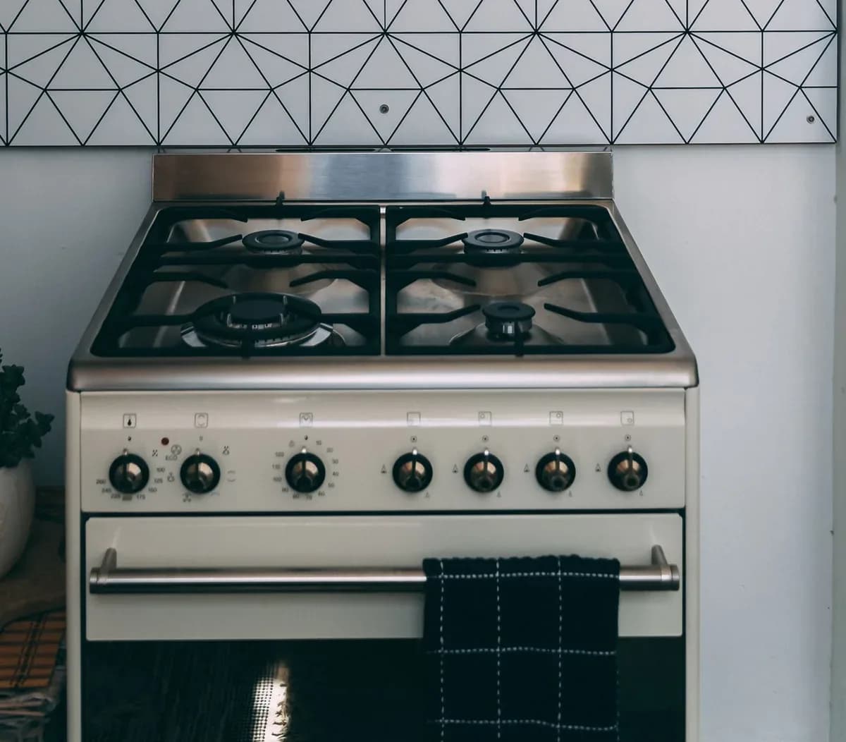 Cocina a gas Atma Prime 4 hornallas 50 cm blanca, vista principal